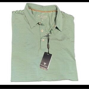 Maelreg NWT Polo Size XL Green Orange Stripe Golf Florida